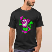 Pink Green Crazy Monkey T-shirt (Voorkant)