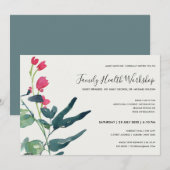 PINK GREEN FAUNA EUCALYPTUS WREATH WORKSHOP EVAL KAART (Voorkant / Achterkant)