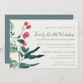 PINK GREEN FAUNA EUCALYPTUS WREATH WORKSHOP KAART (Voorkant / Achterkant)