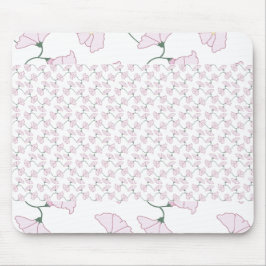 Pink Green Floral Vines Flowers Mouse Pads Muismat