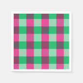 Pink Green Gingham Check Design Servet (Voorkant)