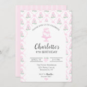 Pink & Green Hydrangea Trellis with Bows Kaart (Voorkant / Achterkant)