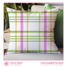 Pink Green Plaid Summer