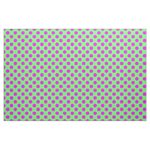 Pink&Green Polka Dots Pattern Stof