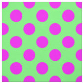 Pink&Green Polka Dots Pattern Stof (Swatch)