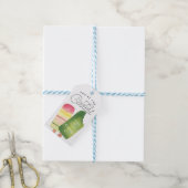 Pink Green Popsicle Birthday Party Dank je wel Cadeaulabel (Met Touw)