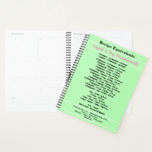 Pink Green Recept Planner