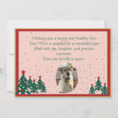 Pink, Green, Red and Gold, modern, wedding Feestdagenkaart (Achterkant)