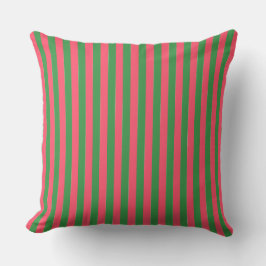 Pink Green Stripes,Lovely,Modern, Simple, Trendy Kussen