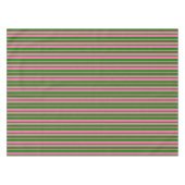 Pink Green Stylish Stripes Pattern Design Tafelkleed (Voorkant (Horizontaal))