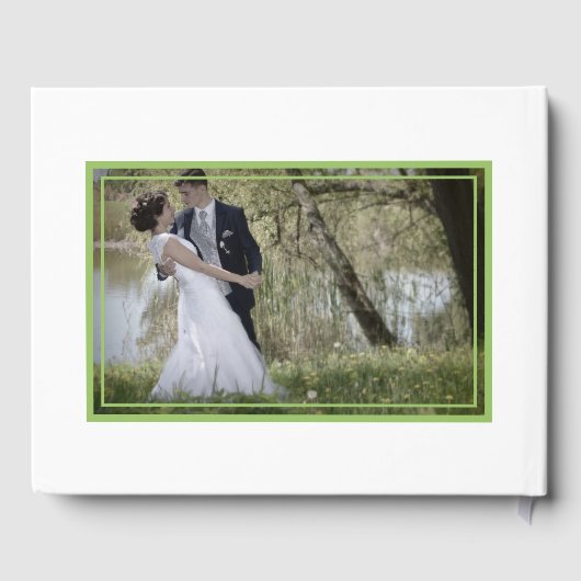 Pink & Green Waterverf Floral Wedding Gastenboek (Achterkant)