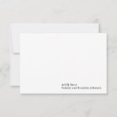 Pink Grey Boho Typografie Baby shower Bedankt (Achterkant)