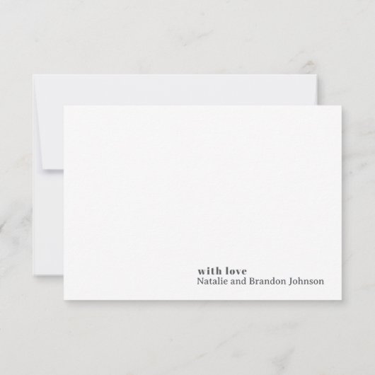 Pink Grey Boho Typografie Baby shower Bedankt (Achterkant)