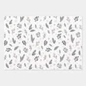 Pink_Grey Holiday Wrapping Paper Sheets (Voorkant 3)