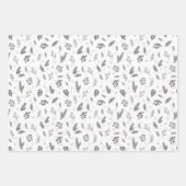 Pink_Grey Holiday Wrapping Paper Sheets (Voorkant 3)