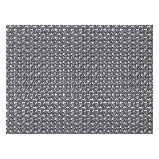 Pink grey modern abstract flowers tafelkleed (Voorkant (Horizontaal))