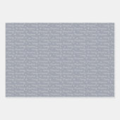 Pink Grey Modern Geometric Pattern Christmas Inpakpapier Vel (Voorkant 2)