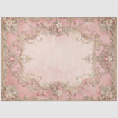 Pink Grunge Antique Frame Decoupage Tissuepapier (Voorkant)