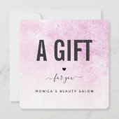 Pink Grunge Modern Trendy Beauty Salon Makeup Hair (Voorkant)