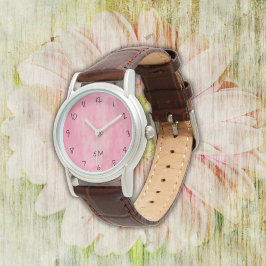 Pink Grunge Watch Horloge