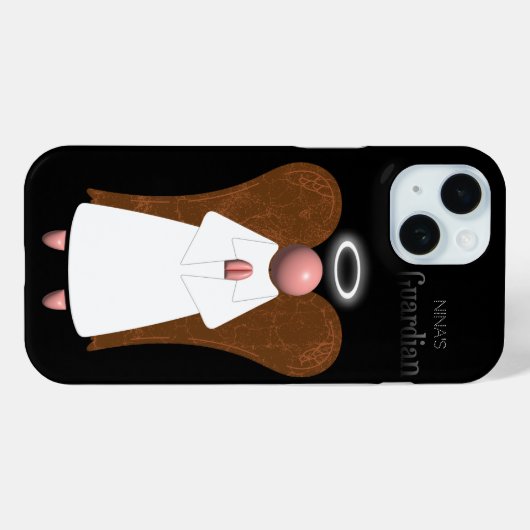 Pink Guardian Angel Case-Mate iPhone Case (Achterkant (horizontaal))