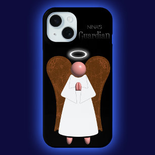 Pink Guardian Angel iPhone 15 Case