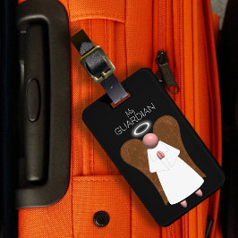 Pink Guardian Angel (dubbelzijdig) Bagagelabel