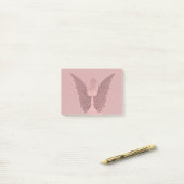 Pink Guardian Angel Post-it® Notes (Op bureau)