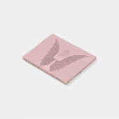 Pink Guardian Angel Post-it® Notes (Schuin)