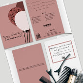 Pink Haarstylist Happy Birthday Cadeaubon