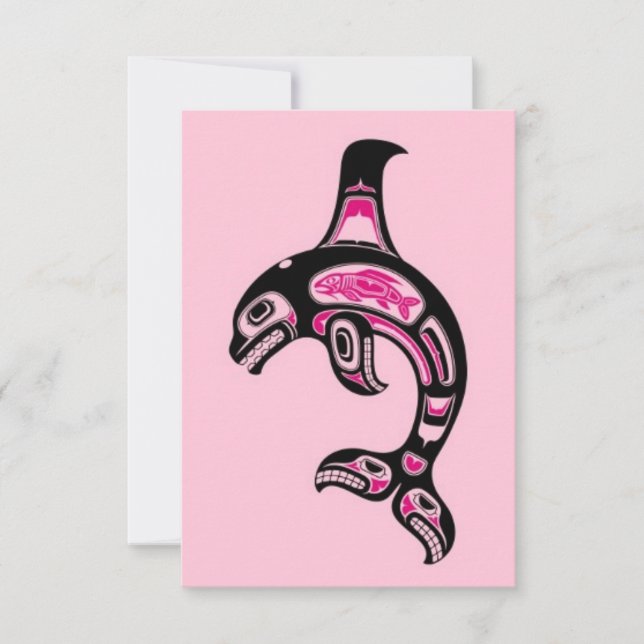 Pink Haida Spirit Killer Whale (Voorkant)