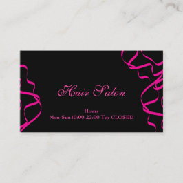 Pink Hair Salon Visitekaartje