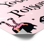 Pink Halloween Baby Shower Pick Your Poison Poster (Hoek)