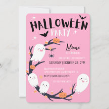 Pink Halloween Birthday Party