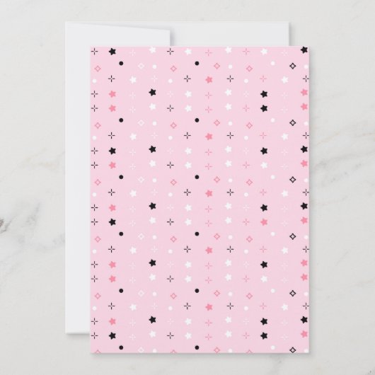 Pink Halloween Cute Ghost Bedankkaart (Achterkant)