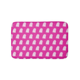 Pink Halloween Ghosts and Polka Dots  Badmat