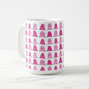 Pink Halloween Ghosts Koffiemok