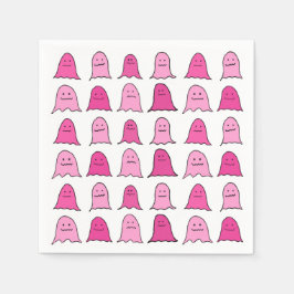 Pink Halloween Ghosts Servet