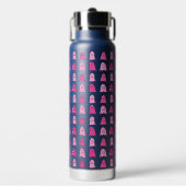 Pink Halloween Ghosts Waterfles (Voorkant)
