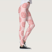Pink Halloween Pumpkin Pattern Costume Girls Leggings (Rechts)