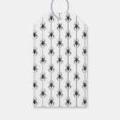 Pink Halloween Pumpkins Spiders Spooky Birthday Cadeaulabel (Achterkant)