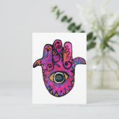 **PINK HAMSA** BRIEFKAART (Staand voorkant)