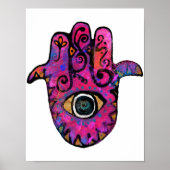 Pink Hamsa Poster (Voorkant)