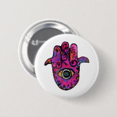**PINK HAMSA** RONDE BUTTON 5,7 CM (Voorkant /achterkant)