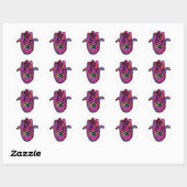 **PINK HAMSA** RONDE STICKER (Vel)