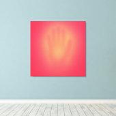 Pink Hand Canvas Afdruk (Insitu (Houten vloer))