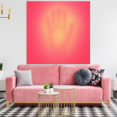 Pink Hand Canvas Afdruk (Insitu (Woonkamer))