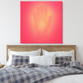 Pink Hand Canvas Afdruk (Insitu (Slaapkamer))