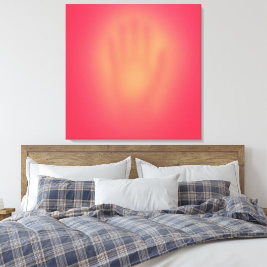 Pink Hand Canvas Afdruk (Insitu (Slaapkamer))