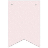 Pink Hand-Drawn Après Bébé Girl Baby Shower Vlaggetjes (Eerste vlag)